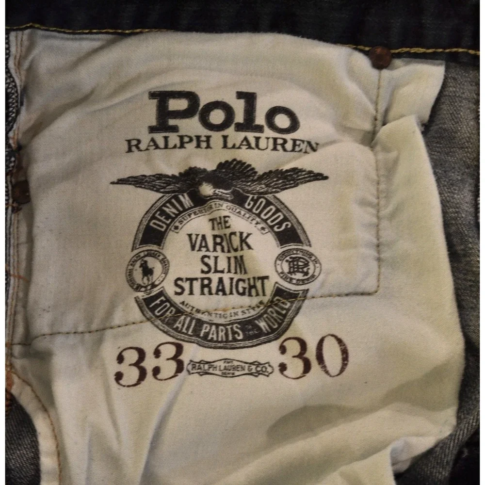 Polo Ralph Lauren Men's Varick Slim Straight Blue Jeans, Size 33X30